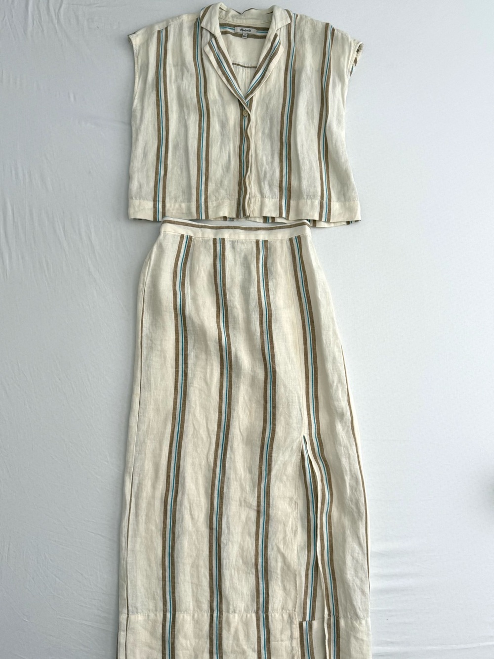 Madewell Matching Linen Skirt Set